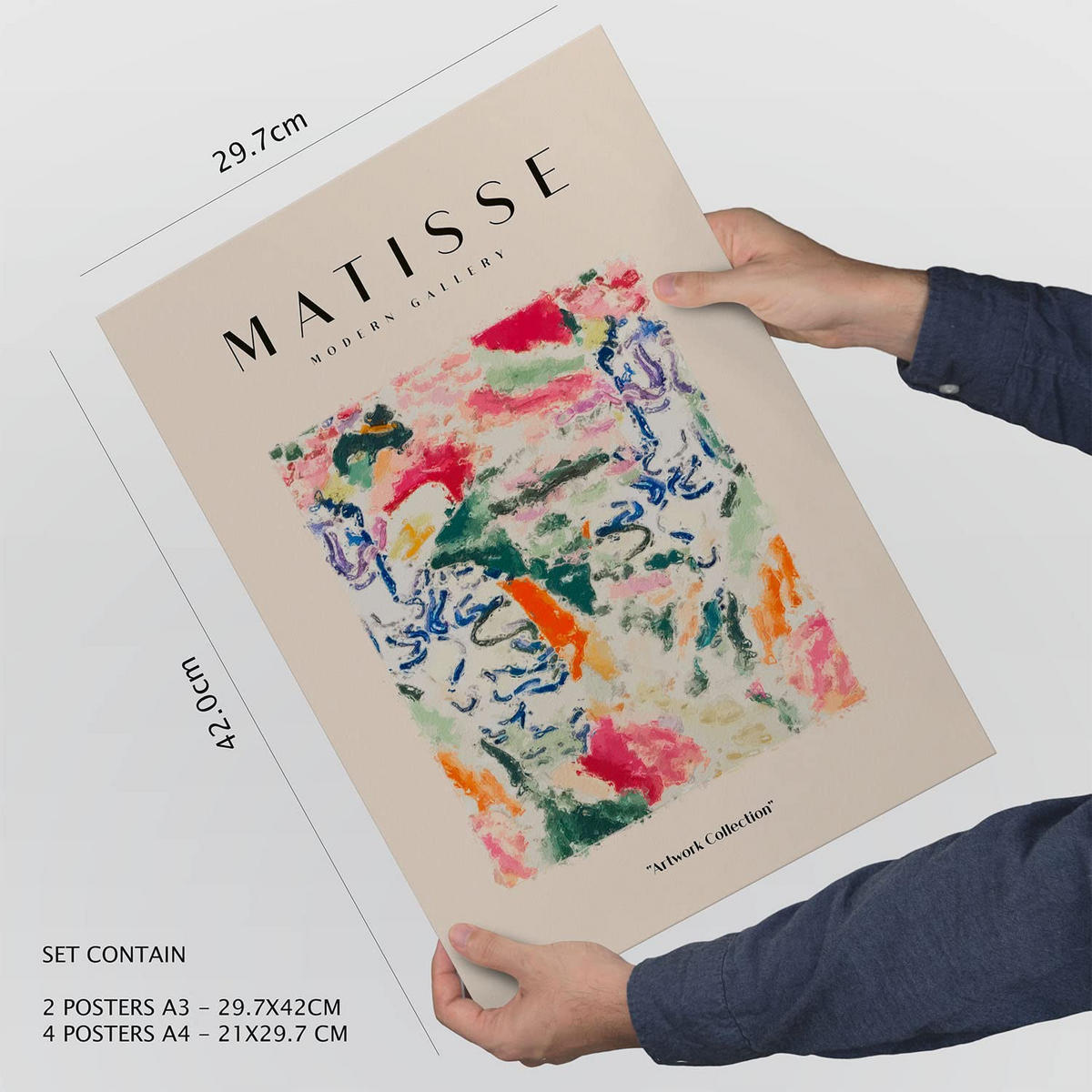 POSTER Set Mit 6 Henri Matisse Szene Drucke Des Fauvismus A3 & A4 Rahmenlos - Klar, Papier (29/3cm) - Nacnic