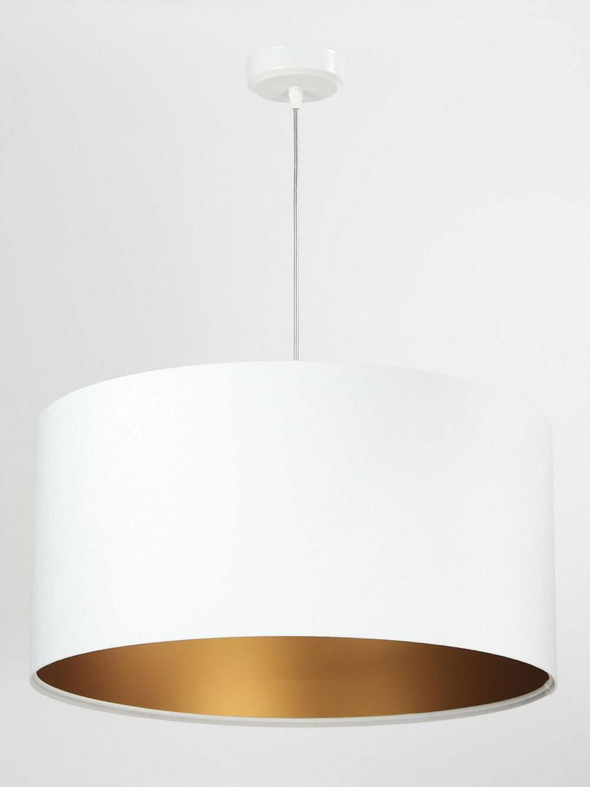 HÄNGELEUCHTE Gold 60/30 cm - Goldfarben/Weiß, Kunststoff (60/1.1/30cm) - ONZENO
