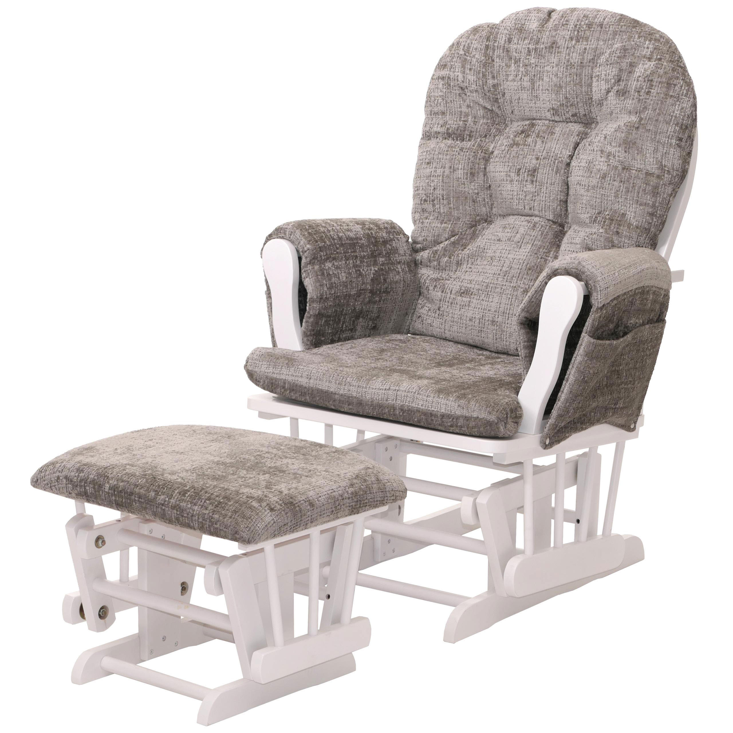 RELAXSESSEL Hellgrau, Weiß - Hellgrau/Weiß, Textil (75/100/71cm) - MCW