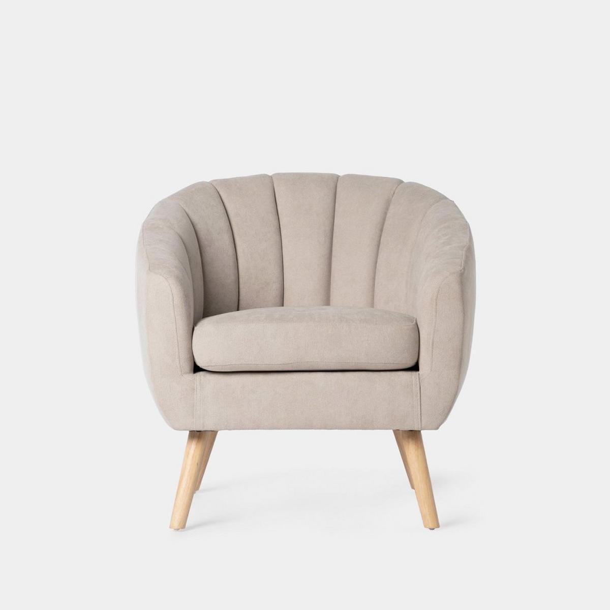 LESESESSEL MILER Beige 75 cm x 75 cm - Beige, Textil (75/75/70cm) - Klast Home