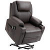 SESSEL mit Aufstehhilfe, Braun - Braun, Kunststoff (99/106/88cm) - HOMCOM