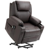 SESSEL mit Aufstehhilfe, Braun - Braun, Kunststoff (99/106/88cm) - HOMCOM