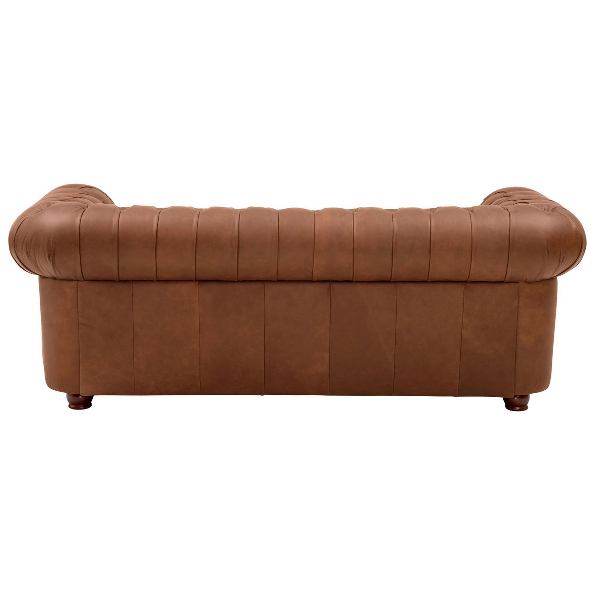 SOFA 3-Sitzer Kalea Echtleder (Antikoptik) cognac - Cognac, Leder (200/76/98cm) - 58aufmkessel