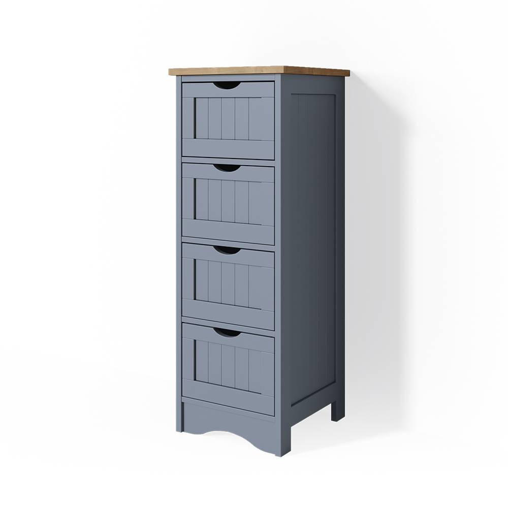 SKŘÍŇKA DO KOUPELNY Bianco Šedá - šedá, kompozitní dřevo (30/81/30cm) - Vicco