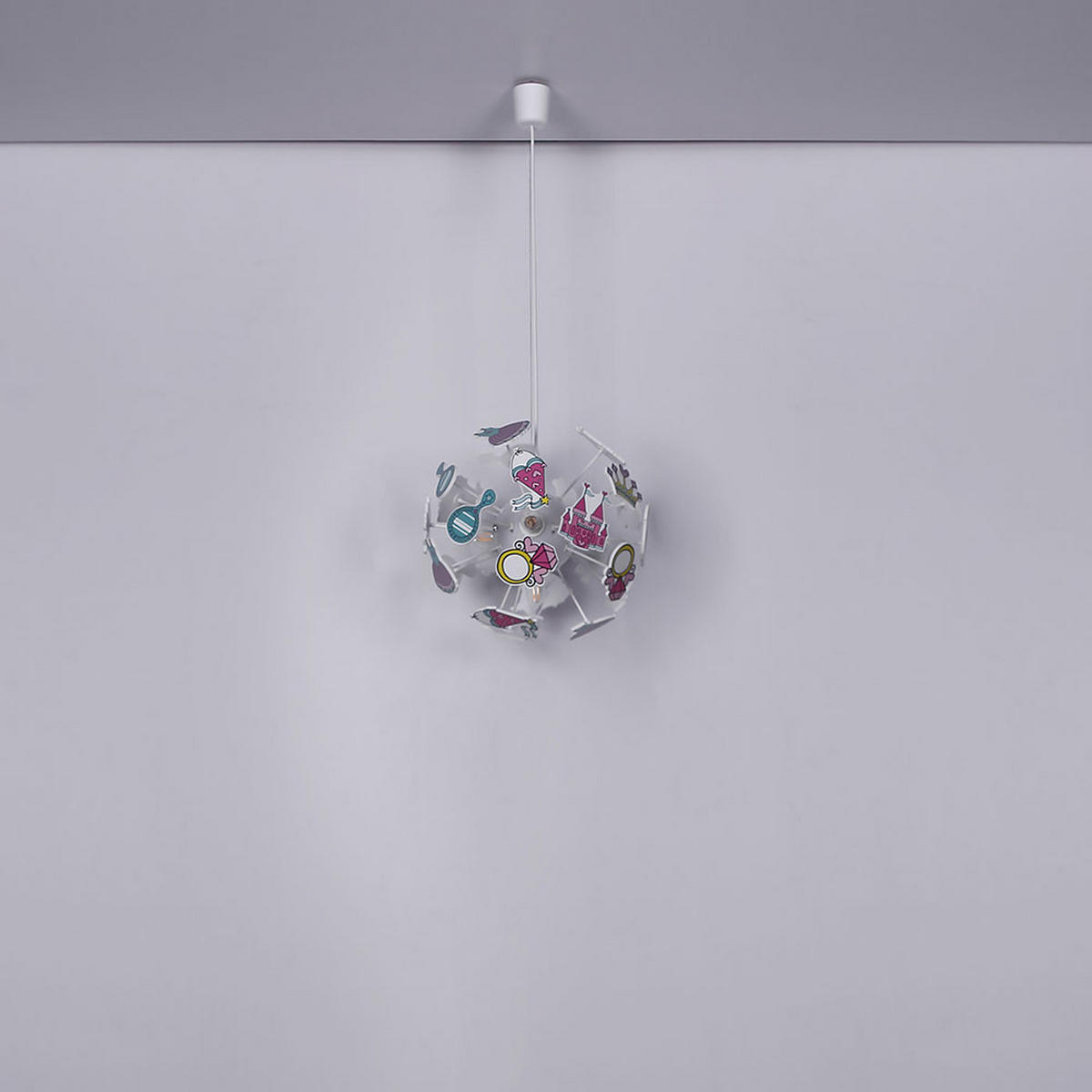 HÄNGELEUCHTE LURRA Kunststoff Bunt - Multicolor, Kunststoff (35/35/120cm) - Globo Lighting