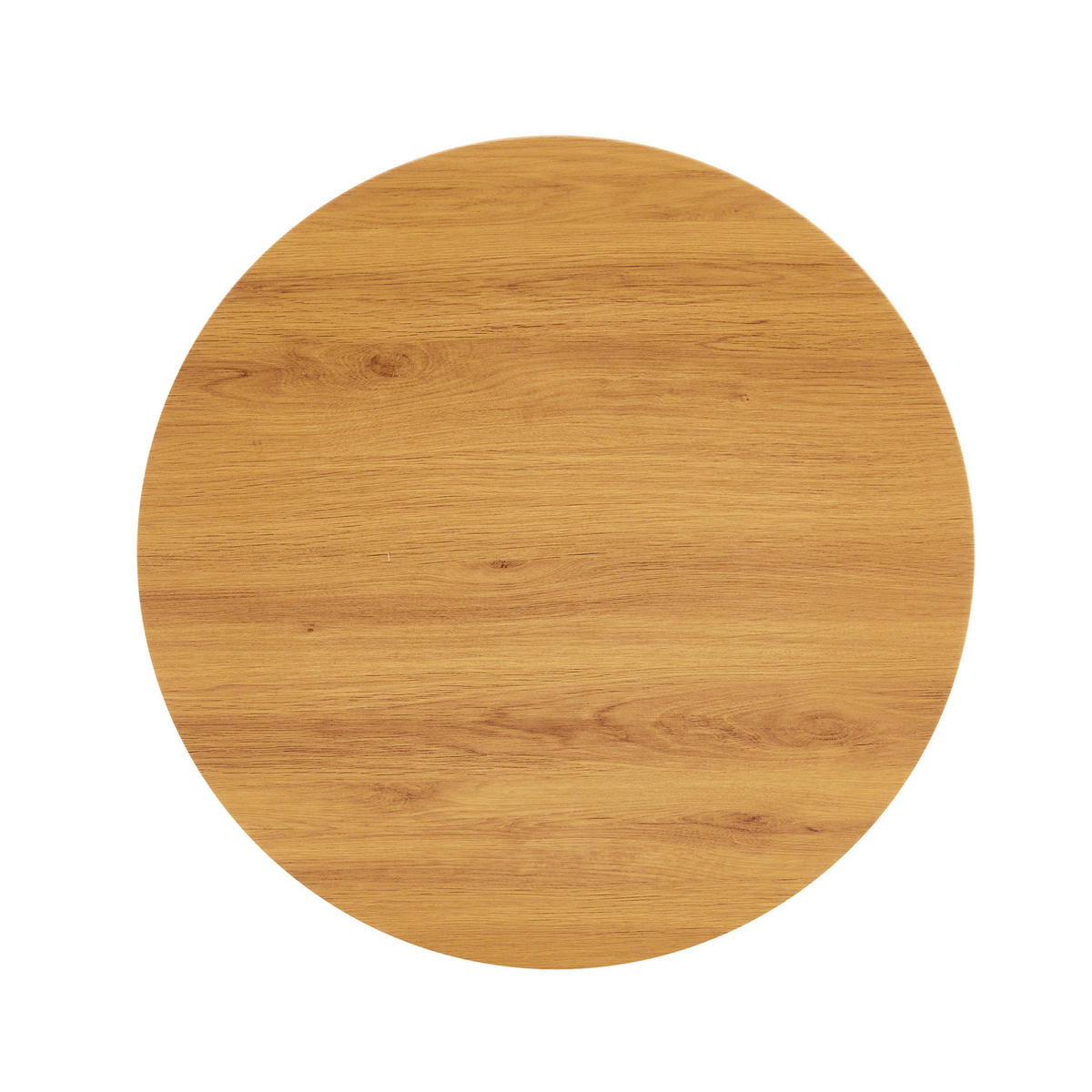 BEISTELLTISCH 60/72 cm in Holzoptik mit goldfarbenem Metallgestell - Schwarz, Holzwerkstoff (60/60/72cm) - Flora Grace