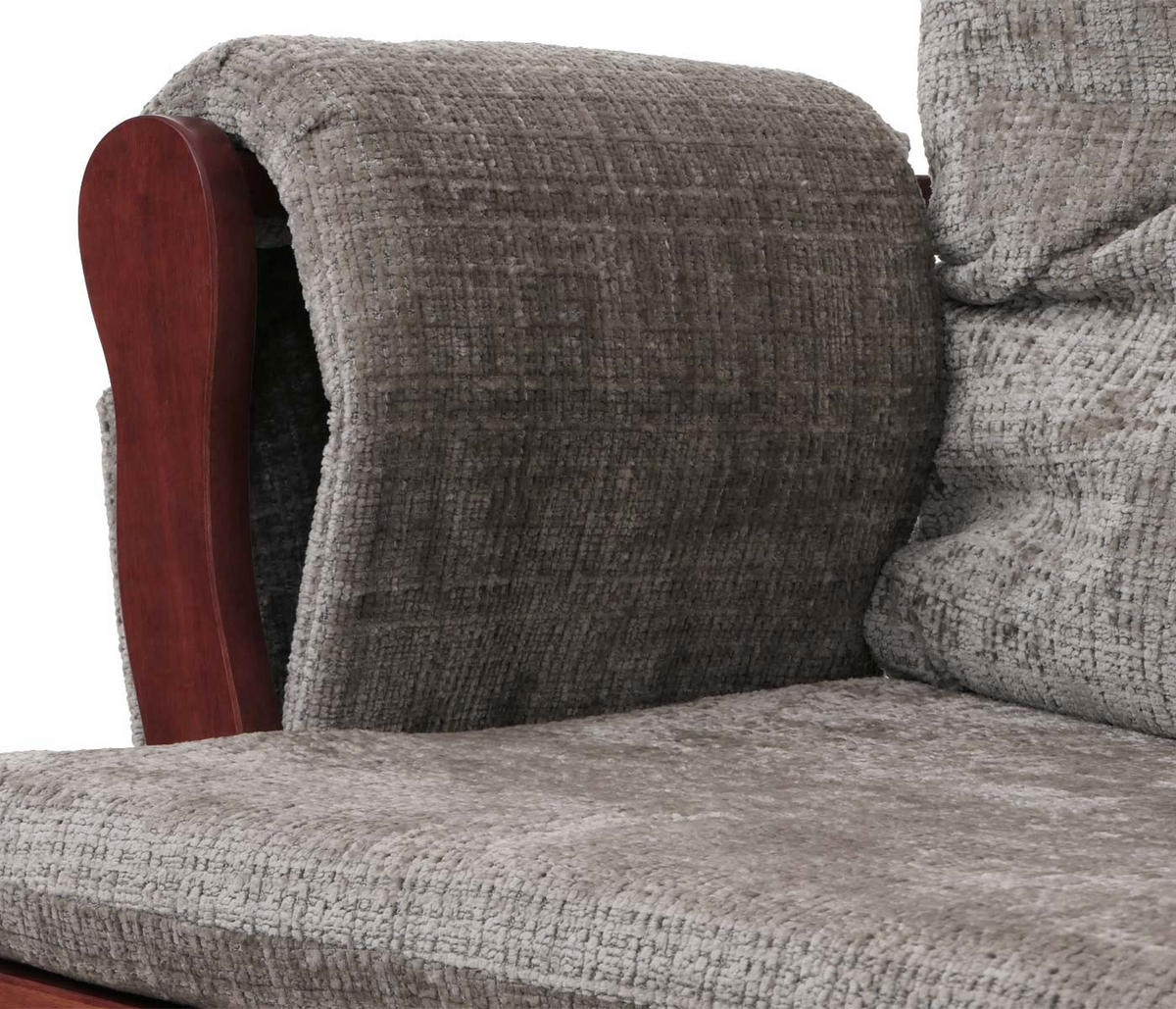 RELAXSESSEL Hellgrau, Braun - Hellgrau/Braun, Textil (75/100/71cm) - MCW