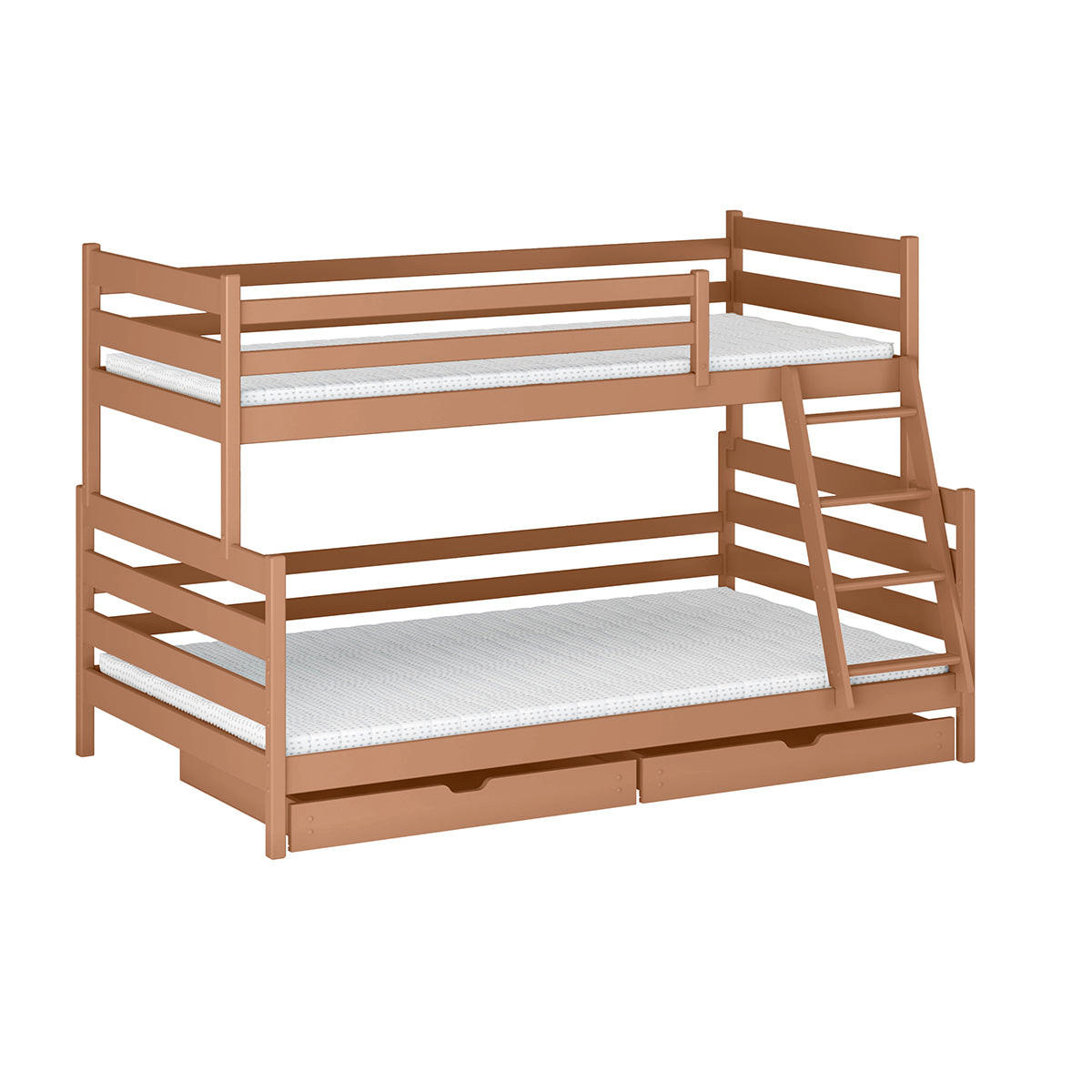 BETT 120/200 Léo Braun - Braun, Holz (120/200cm) - Petits-meubles