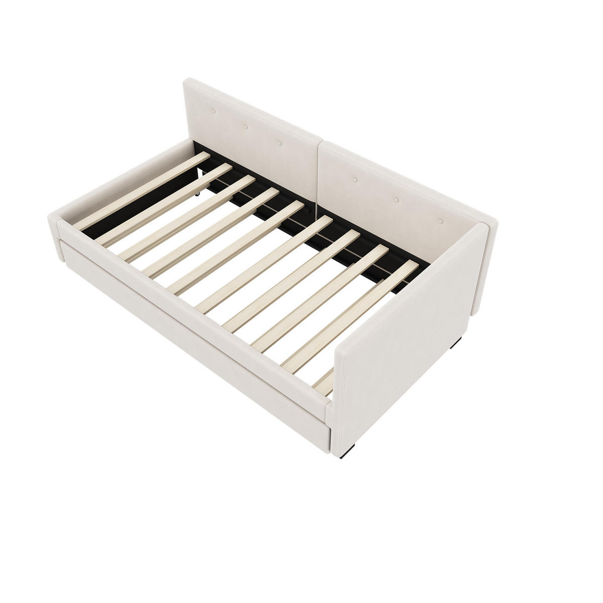 POLSTERBETT PANG-B7D4K9 90/200 cm Beige - Beige, Fell - PANGIVO