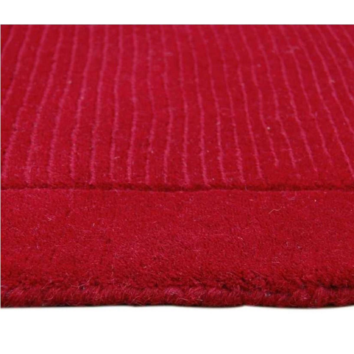 TEPPICH Einfarbiger, getufteter aus reiner Wolle CANDY Rot 120 x 170 cm - Rot, Naturmaterialien (120/170cm) - Novatrend