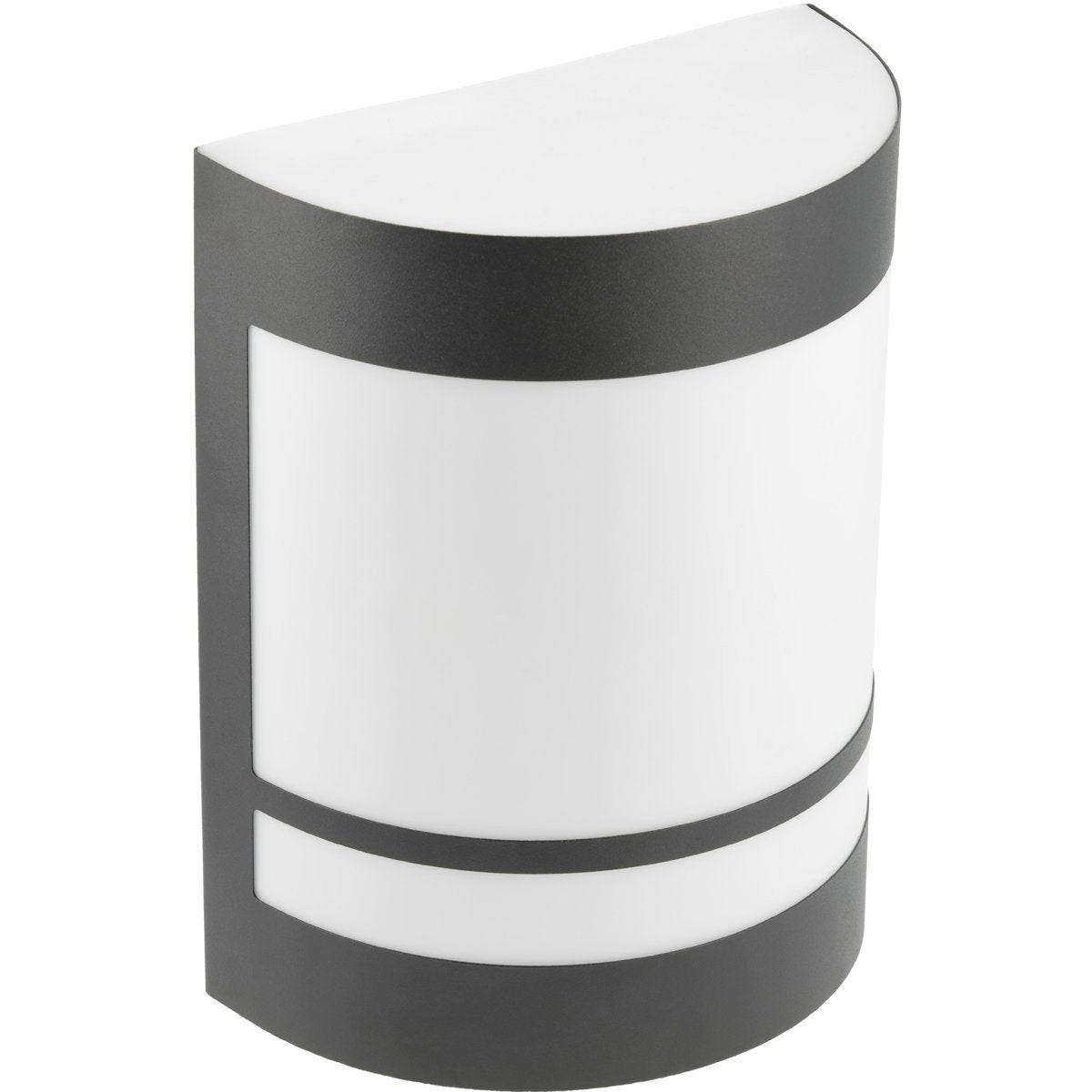 AUSSENWANDLEUCHTE KALA Gebogen Schwarz Edelstahl - Schwarz, Metall (16/20.8/9.2cm) - CGC Europe