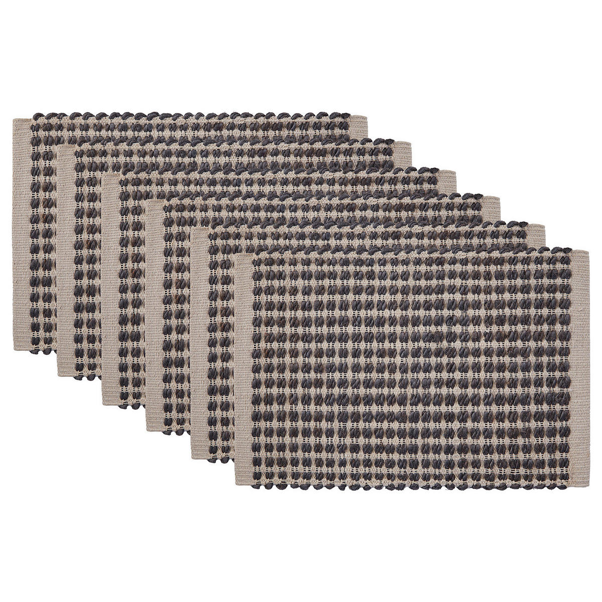 TISCHSET (6er Set) Bon Ton - Schwarz, Textil (30/45cm) - Butlers