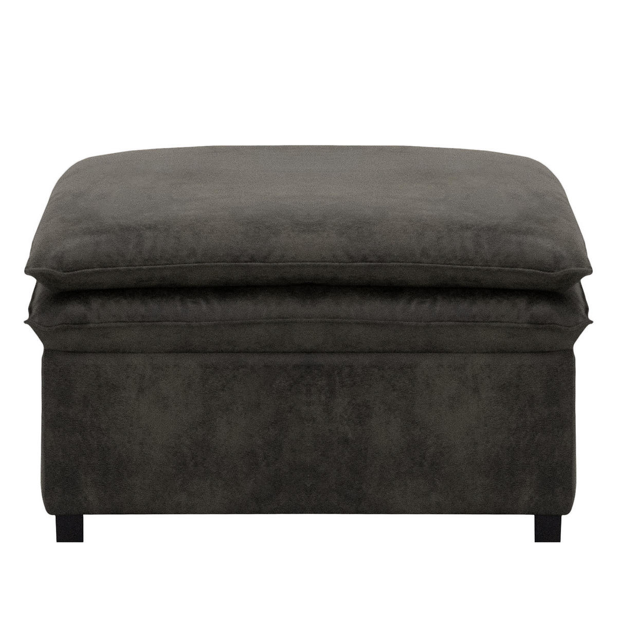 POLSTERHOCKER - Anthrazit, Buchenholz/Textil (80/45/80cm) - home24