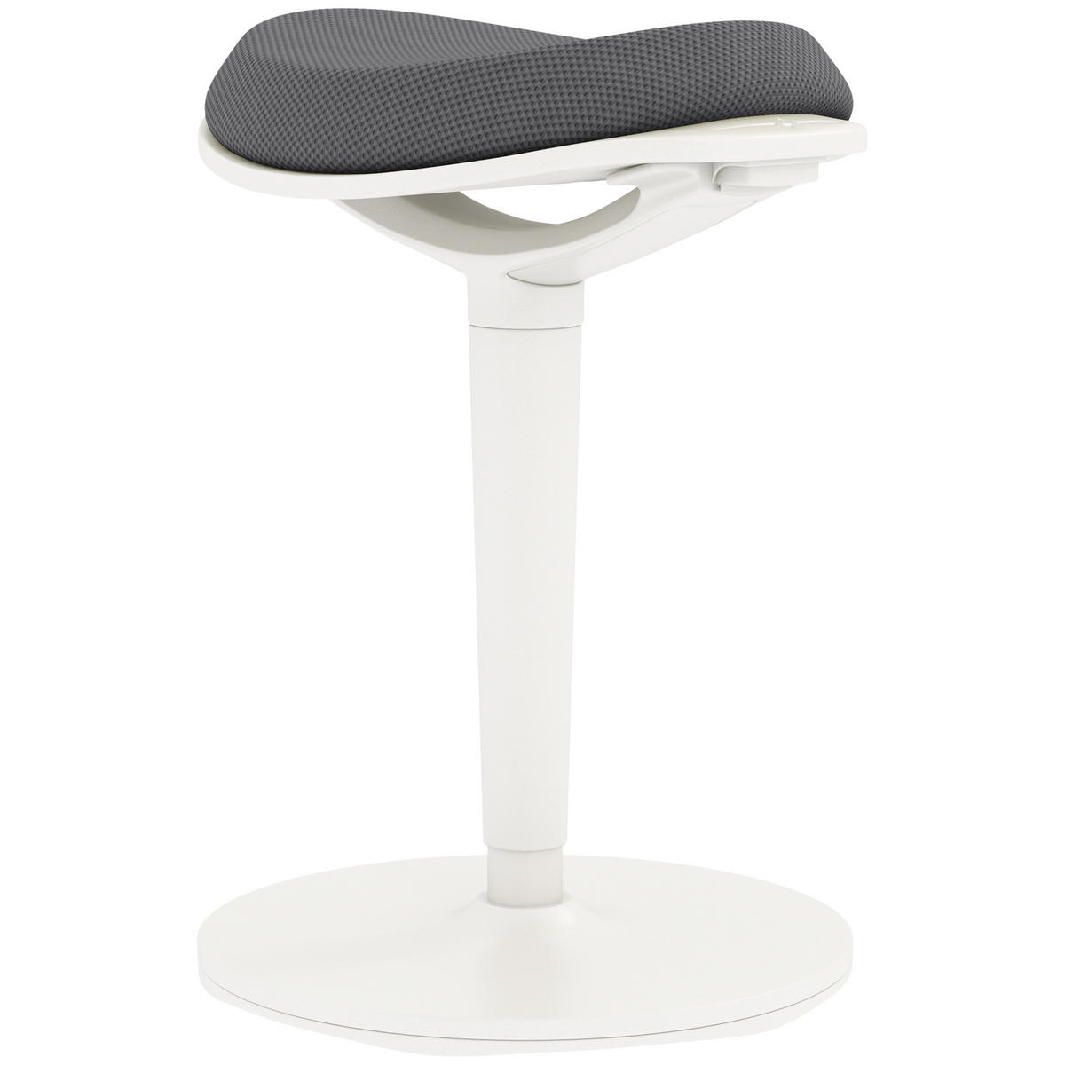 SITZHOCKER, ergonomischer, Mesh, Grau - Grau, Kunststoff (35.5/71.5/42.5cm) - HOMCOM