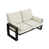 LOUNGESOFA Elba 2 Sitzer - Beige - Beige, Textil (150/90/87cm) - MKS