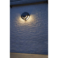 LED-WANDLEUCHTE Solar Außenbereich Dämmerungssensor 45 Auslösungen Nachtlicht - Schwarz, Kunststoff (19/19/6.7cm) - Northpoint