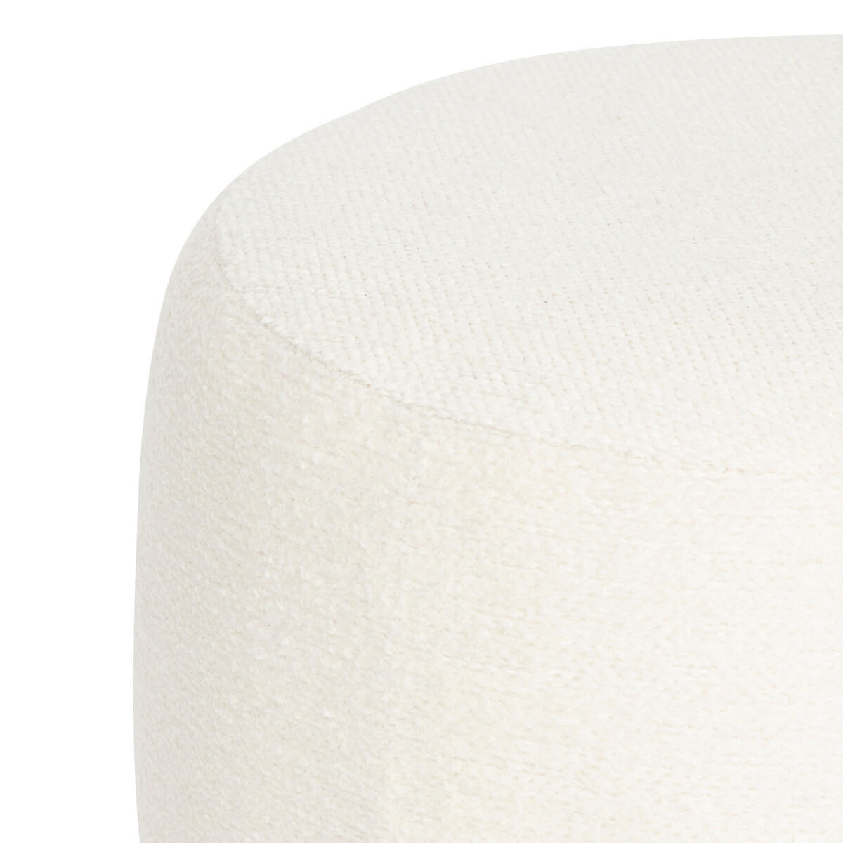 POUF Bouclé Amea 39/39/40 cm - Weiß, Holzwerkstoff (39/40/39cm) - Atmosphera Createur d´interieur