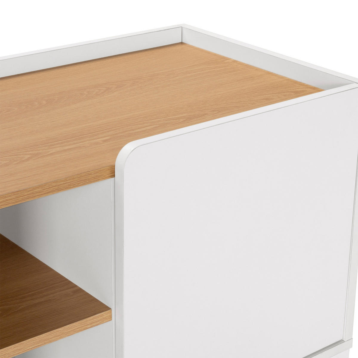 TV-ELEMENT Curva 3 türen Weiß - Weiß, Holzwerkstoff (160/55/40cm) - VS Venta-stock