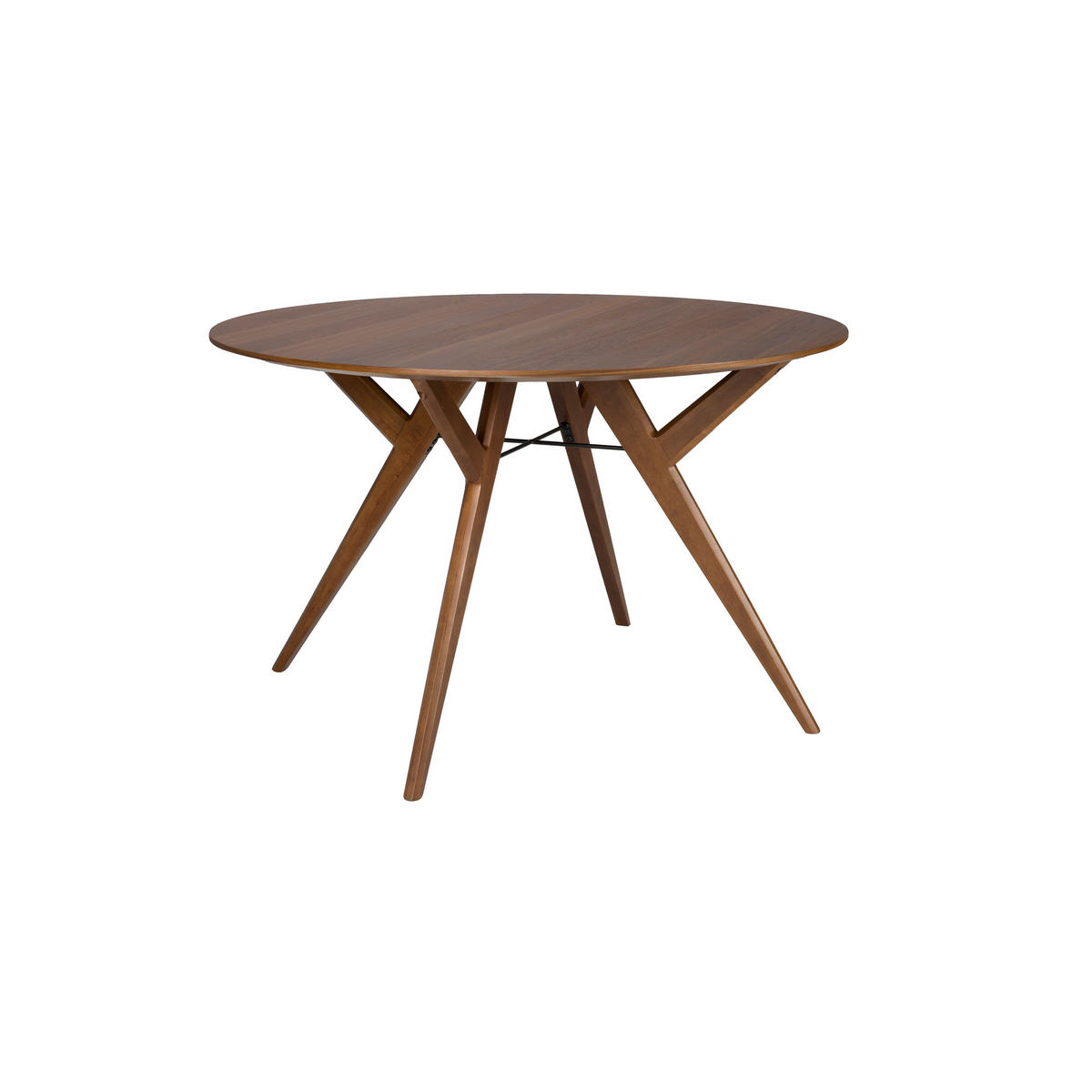 ESSTISCH IJver Rund 120 cm Walnuss - Braun, Holzwerkstoff (120/120/75cm) - Zuiver
