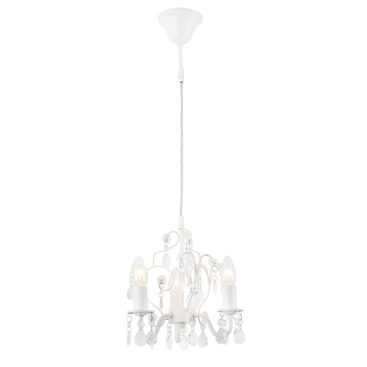 KRONLEUCHTER Luzern - Weiß, Metall (26/26/140cm) - lux.pro