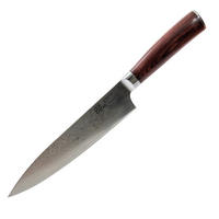 DAMASTMESSER Chefmesser Premium 35cm - Alufarben, Metall (35cm) - DarBene