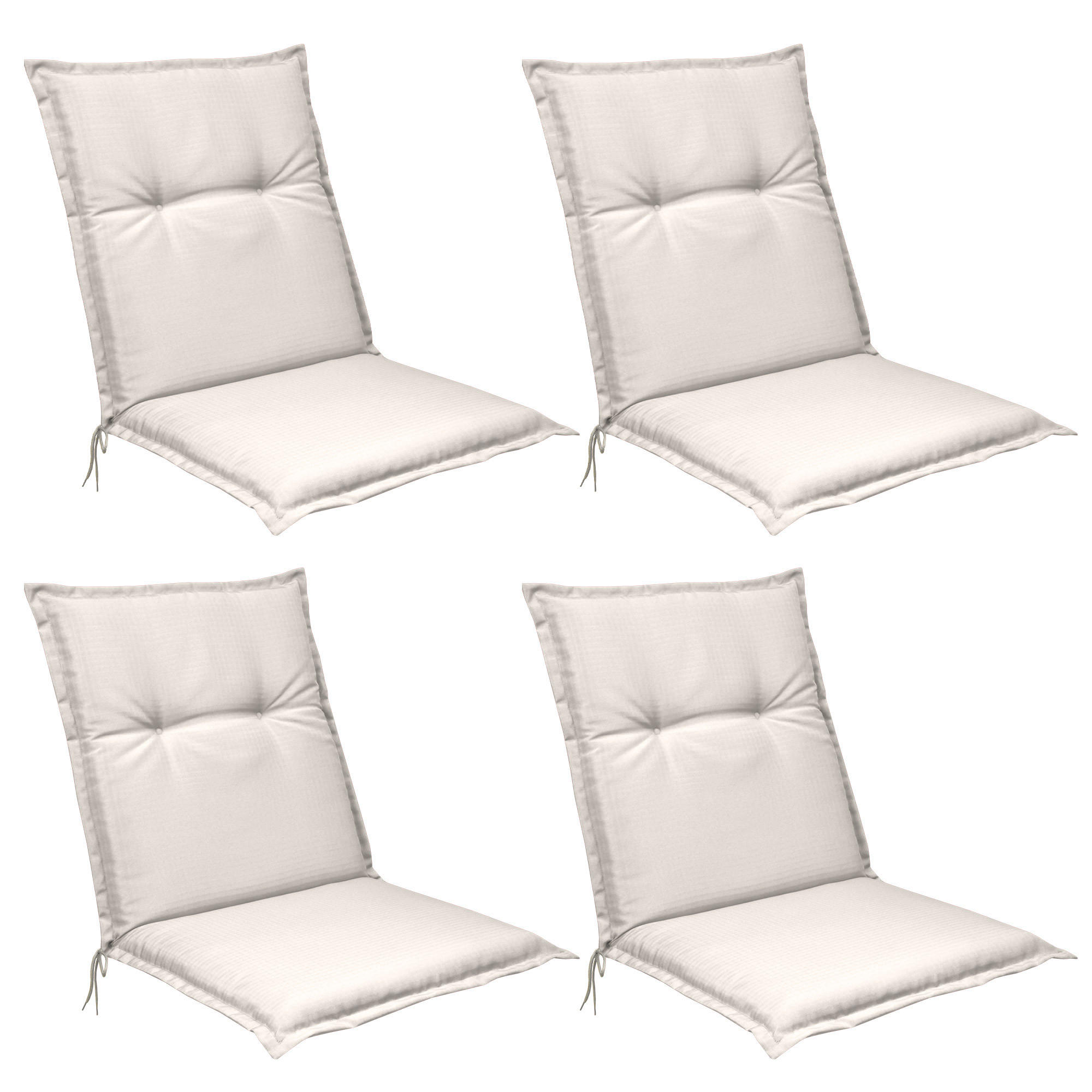 NIEDERLEHNERAUFLAGE Flair NL 100/50/8cm Natur (4tlg) - Naturfarben, Textil (50/6/100cm) - Beautissu 