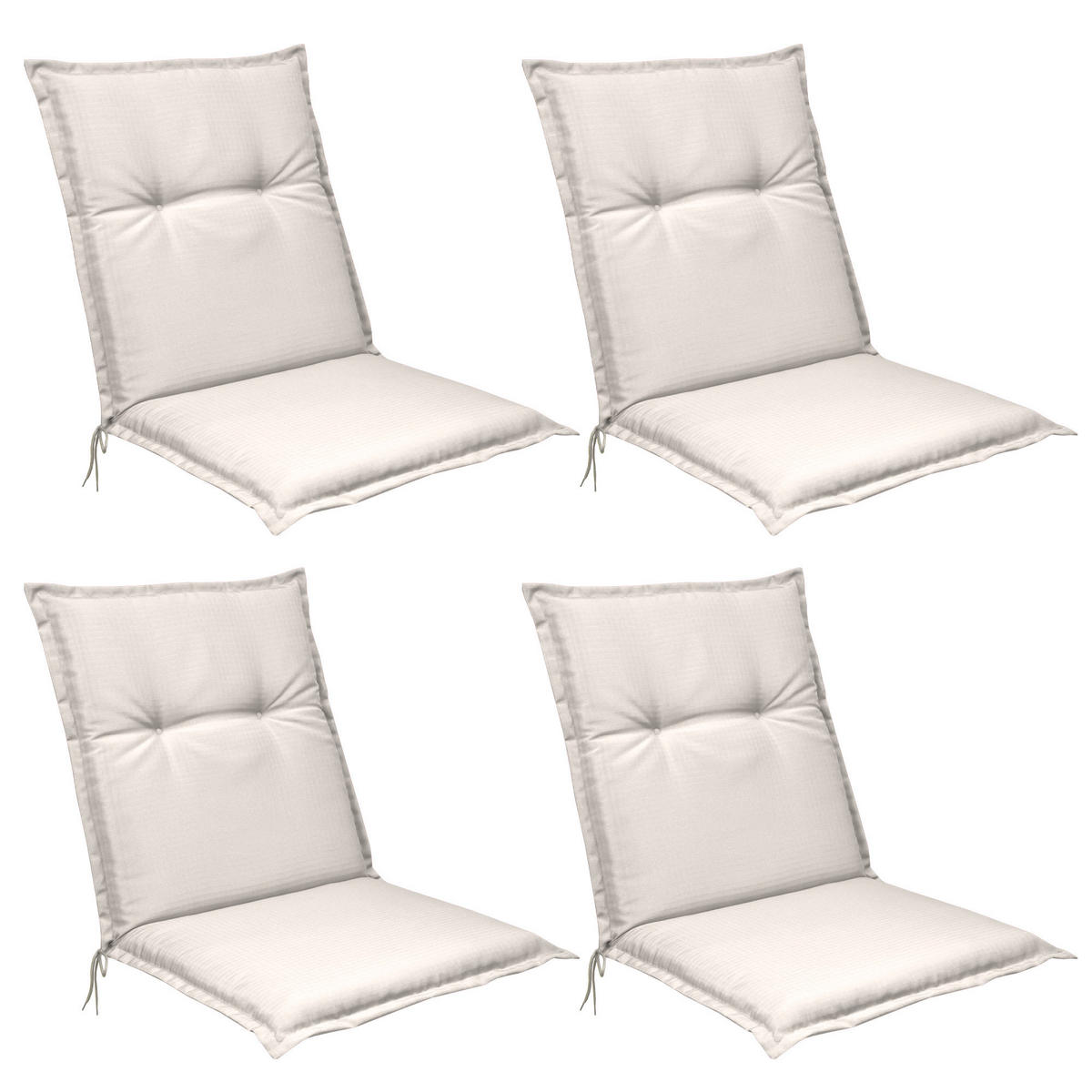 NIEDERLEHNERAUFLAGE Flair NL 100/50/8cm Natur (4tlg) - Naturfarben, Textil (50/6/100cm) - Beautissu 