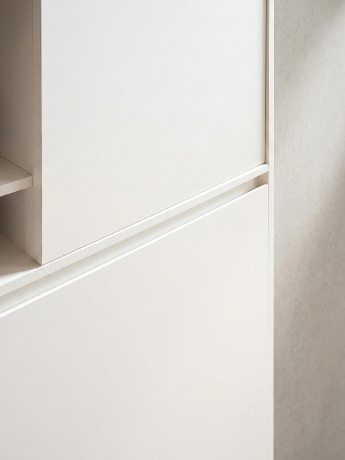 SCHUHSCHRANK – Weiß, 71x110x24 cm, Schuhkipper geschlossen, mit Ablage - Weiß, Metall (71/110/24cm) - KADIMA DESIGN