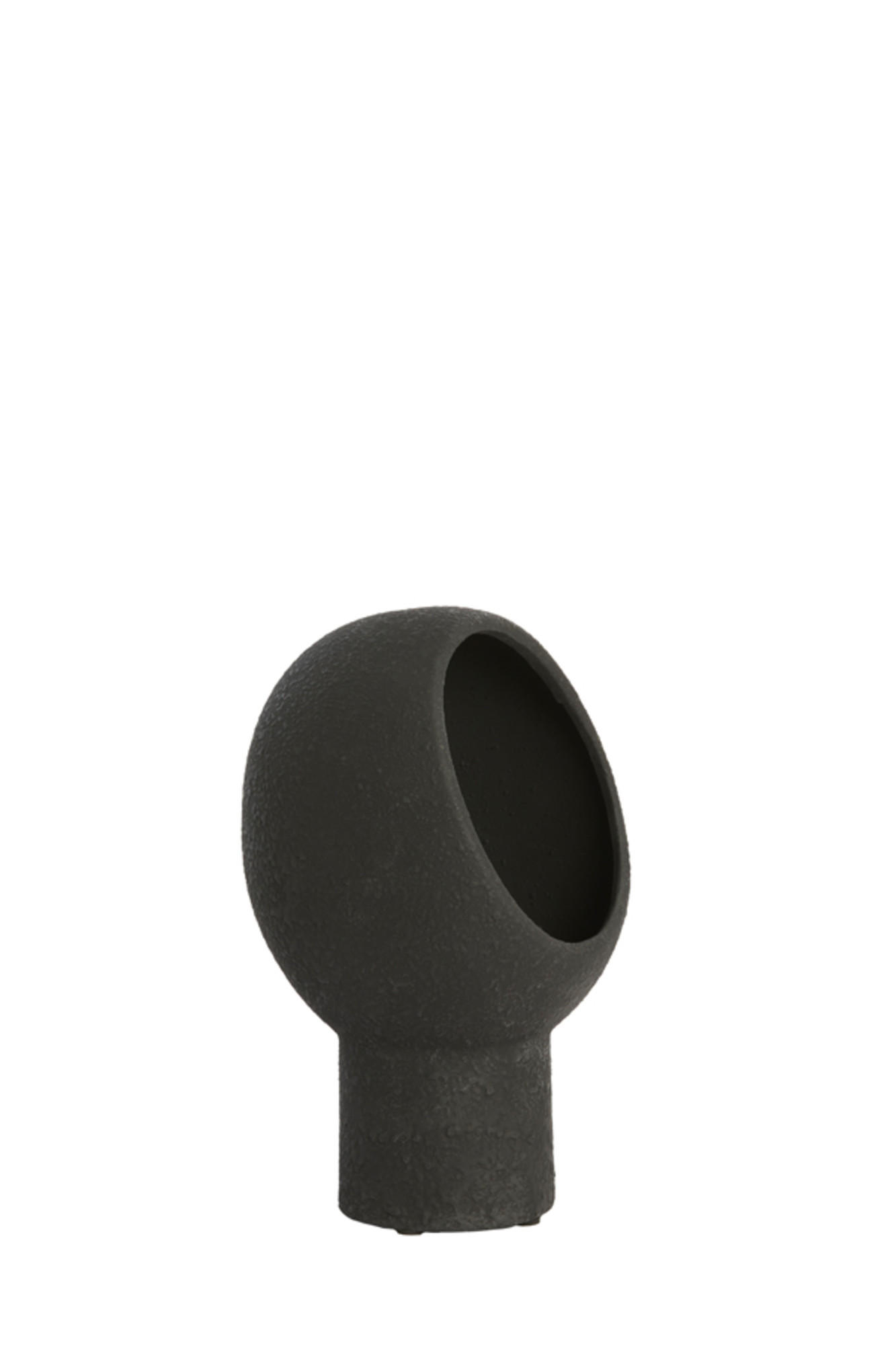 TISCHLAMPE Monk Schwarz 18,5/17/30 cm - Schwarz, Keramik (18.5/17/30cm) - Light & Living