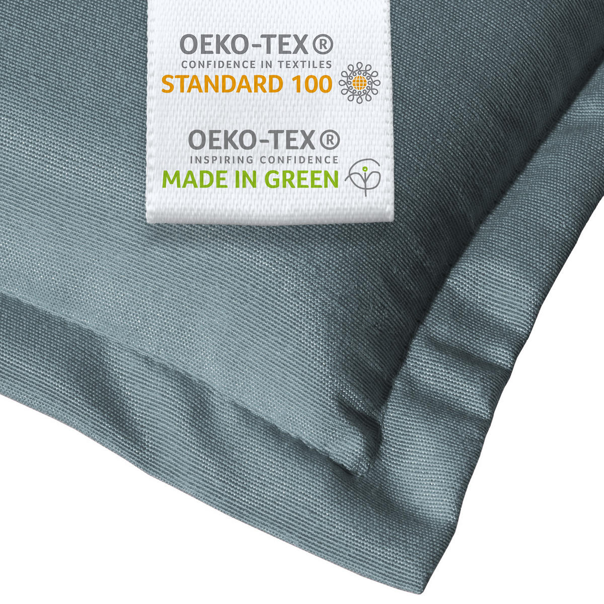 HOCHLEHNER Loft HL 120x50x6cm Taubenblau (2tlg) - Blaugrau, Textil (50/120cm) - Beautissu 