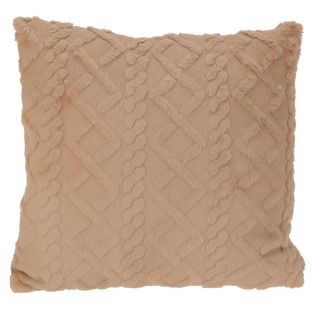 Home Styling Collection Dekokissen Braun 45x45 cm