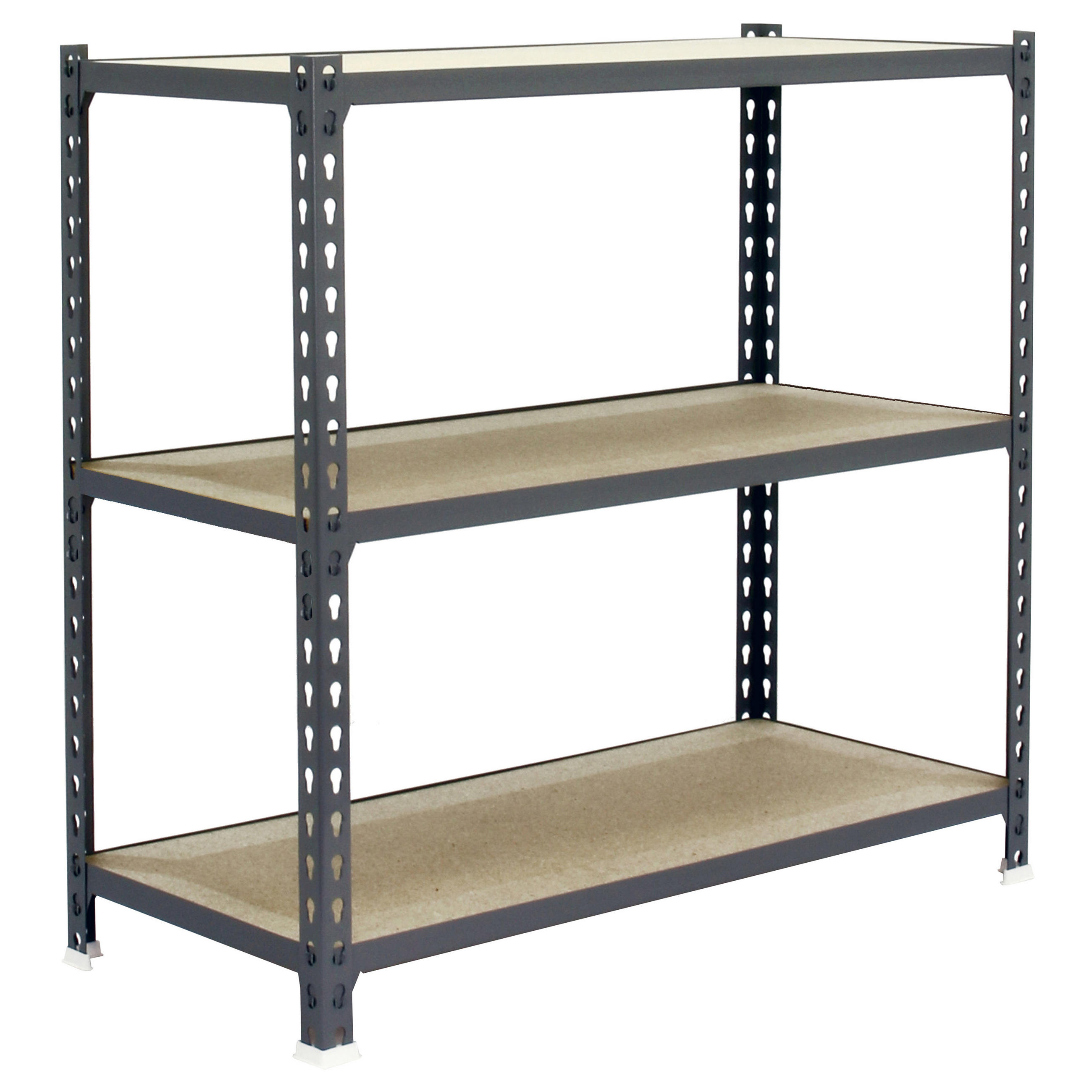 SCHWERLASTREGAL Baby Muli HxBxT 90 x 110 x 40 cm 3 Fachböden Fachlast 200 kg Verzinkt - Silberfarben, Metall (110/90/40cm) - PROREGAL