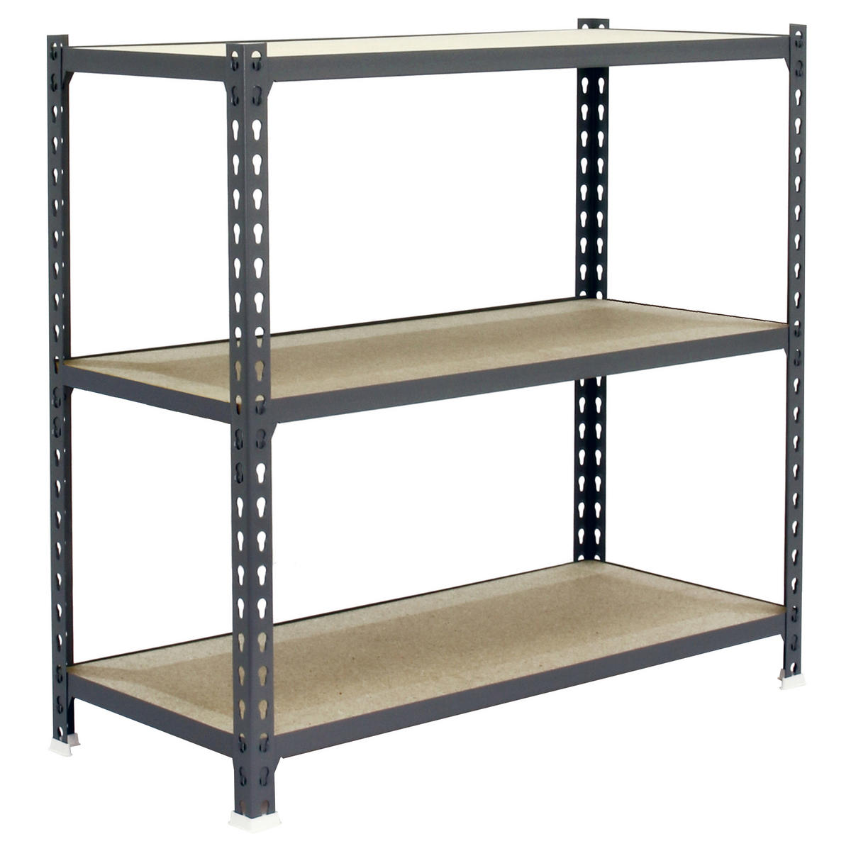 SCHWERLASTREGAL Baby Muli HxBxT 90 x 110 x 40 cm 3 Fachböden Fachlast 200 kg Verzinkt - Silberfarben, Metall (110/90/40cm) - PROREGAL
