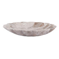 SCHALE Flower 30/30/6 cm - Braun, Naturmaterialien (30/6cm) - Present Time