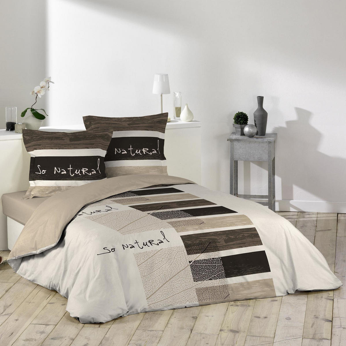 BETTWÄSCHE 200/200 cm - Beige, Naturmaterialien (200/200cm) - Douceur d´intérieur