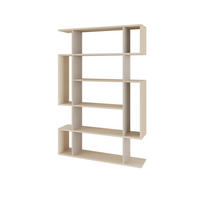 BÜCHERREGAL Mito Helle Eiche Sandstein 108,5/25,5/161 cm - Multicolor, Holzwerkstoff (108.6/160.8/25.3cm) - Decortie