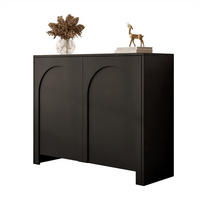 KOMMODE ARIADNA schwarz zweitürig - Schwarz, Holzwerkstoff (104/83/35cm)