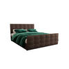 BOXBETT KLEO 180x200, mit Matratze H3 und Topper, Cosmic 800 - Dunkelbraun, Holz/Kunststoff (180/200cm) - Bedante