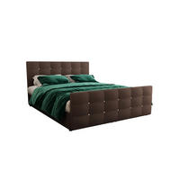 BOXBETT KLEO 180x200, mit Matratze H3 und Topper, Cosmic 800 - Dunkelbraun, Holz/Kunststoff (180/200cm) - Bedante