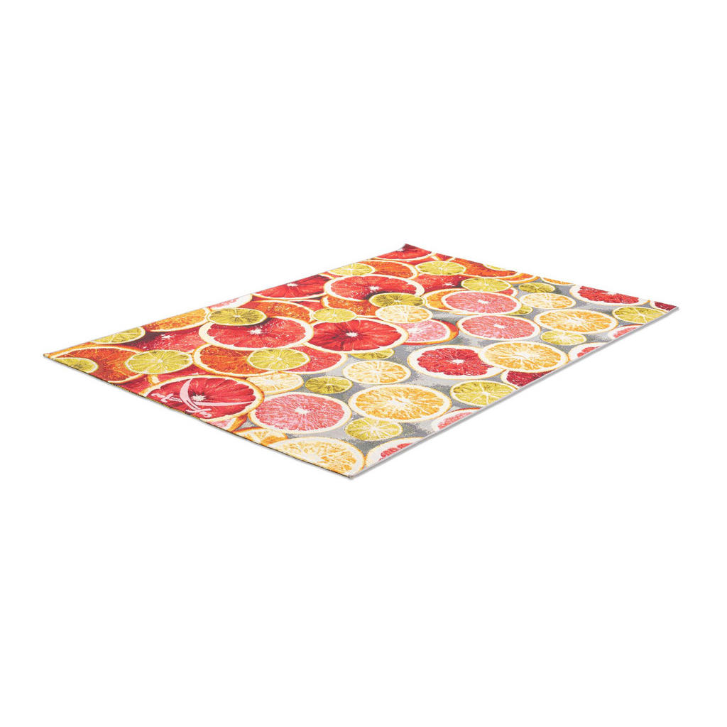 Thumbnail - Sansibar Sylt Outdoorteppich, Orange, Textil, Kunstzeichnung, Rechteckig, 130x190 cm, Oeko-Tex®, für Fußbodenheizung gee...
