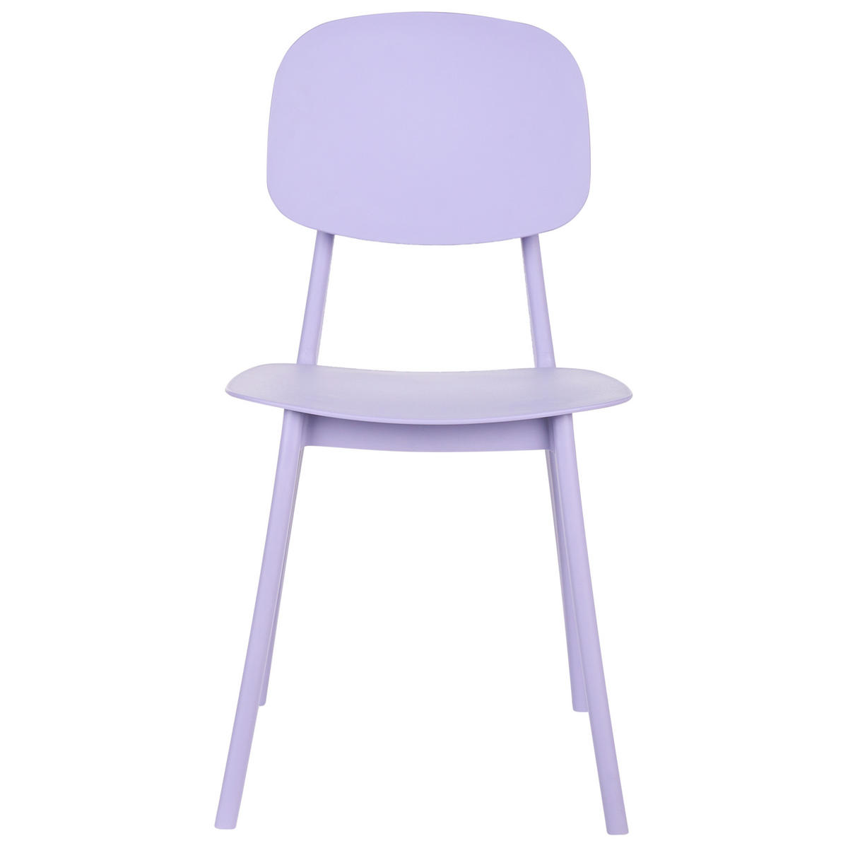 GARTENSTUHL 2er-Set Violett Kattavia - Violett, Kunststoff (40/80/49cm) - Beliani