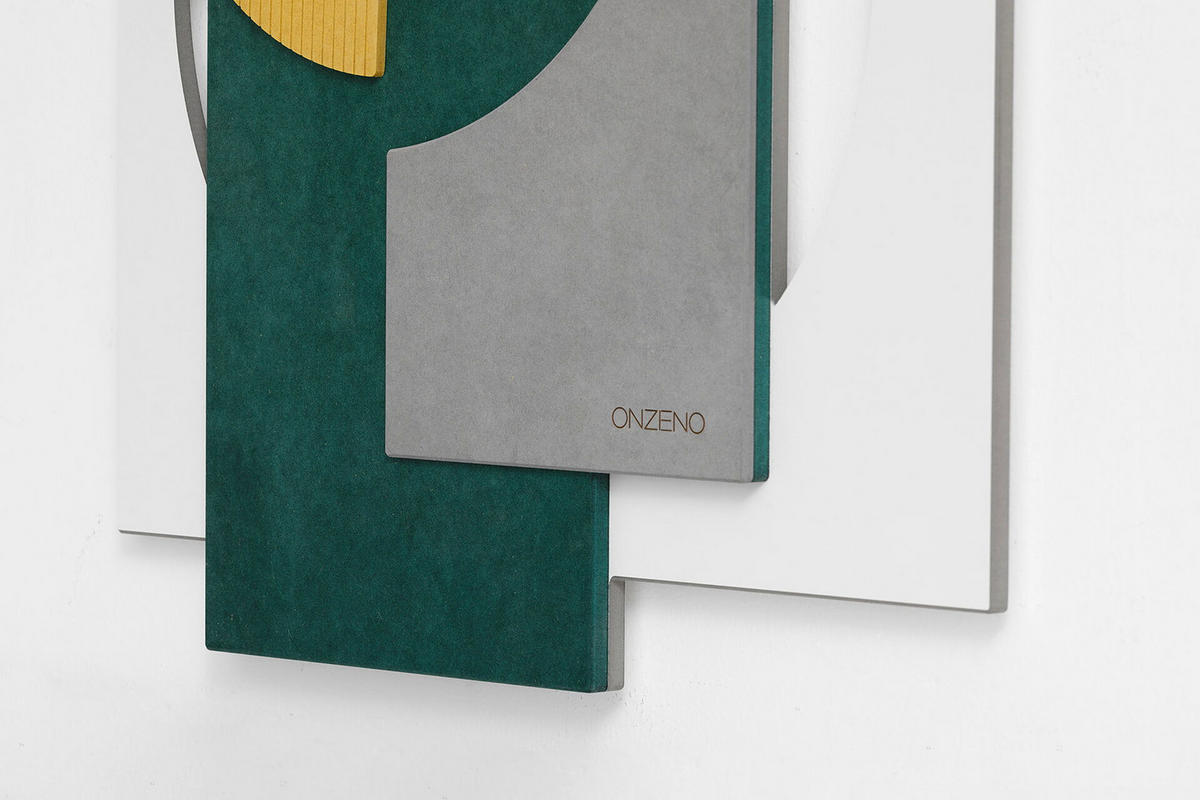 HOLZBILD Petrol 50/74,5 cm - Petrol/Weiß, Holz (4.65/74.5cm) - KUNSTLOFT