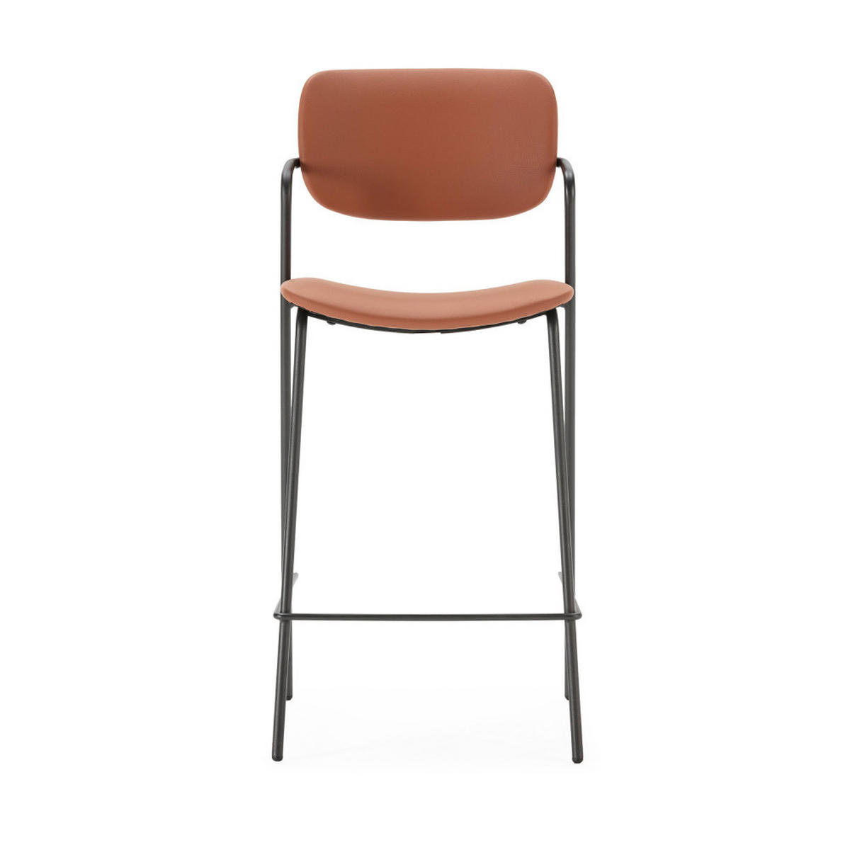 BARHOCKER Maika Rot 44/51/66 cm 2er-Set - Rot, Textil (51/66/44cm) - Drawer