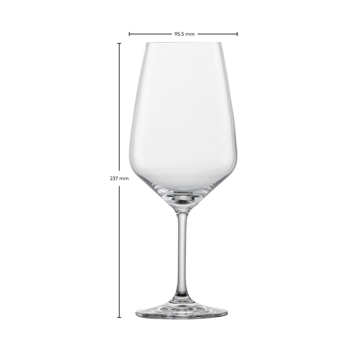 BORDEAUXGLÄSER Tulip transparent 656 ml 4er Set - Transparent, Glas (0.656L) - Schott Zwiesel
