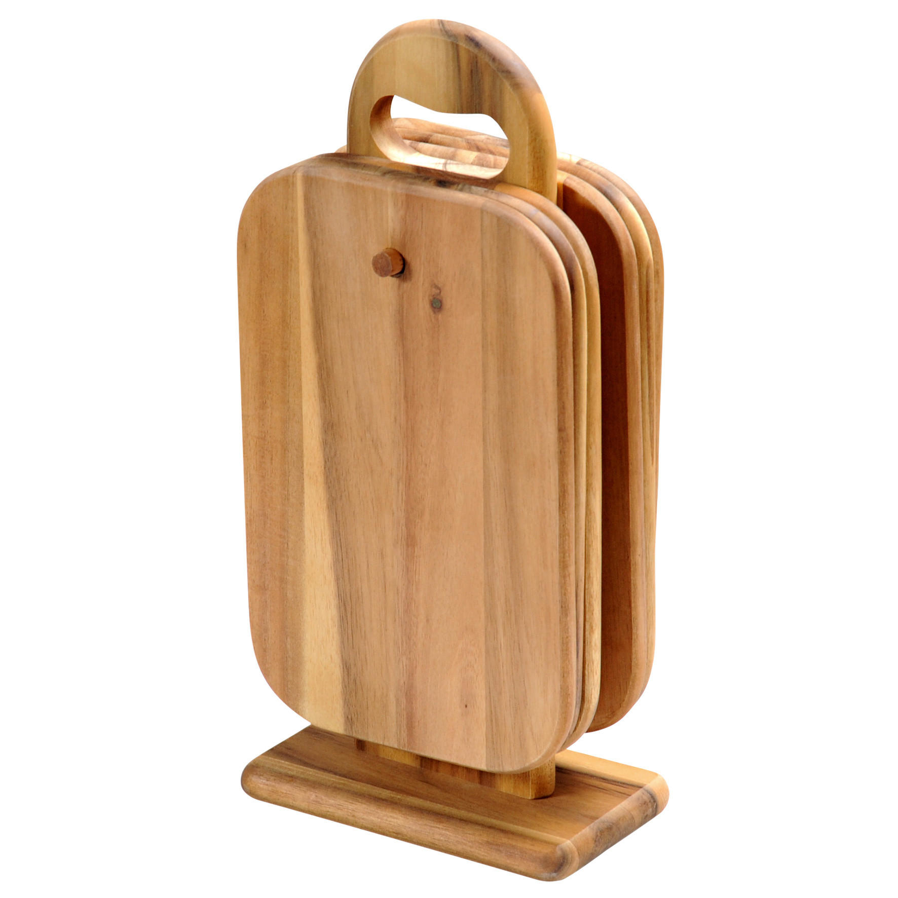 SCHNEIDEBRETTER mit Ständer 15/9/32 cm - Braun, Holz (9/15cm) - Kesper