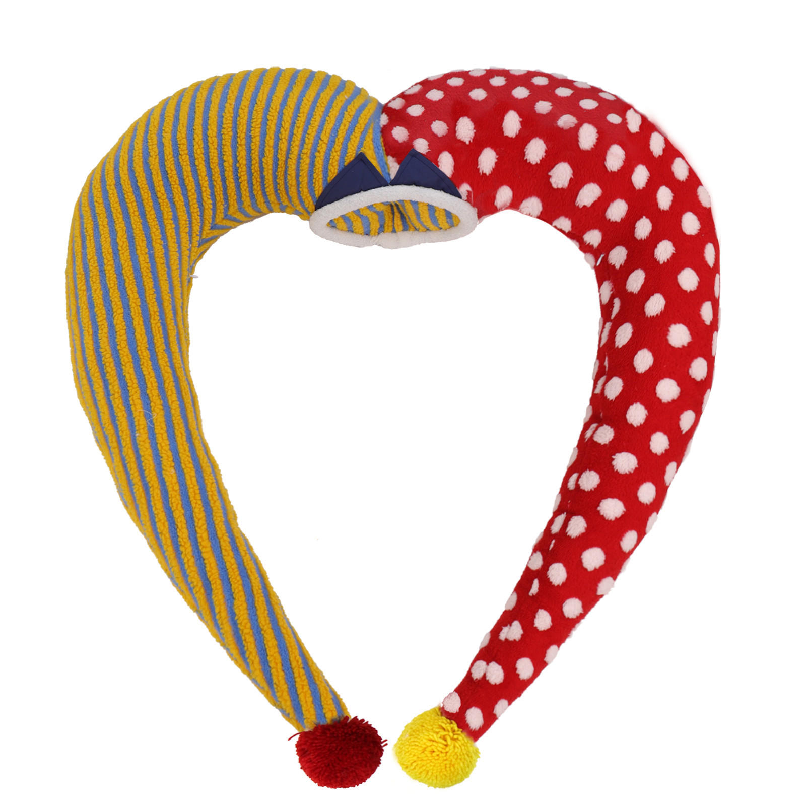 KISSEN in Clownform Kann als Hut verwendet werden - Gelb/Rot, Textil (100/110cm) - Vercart