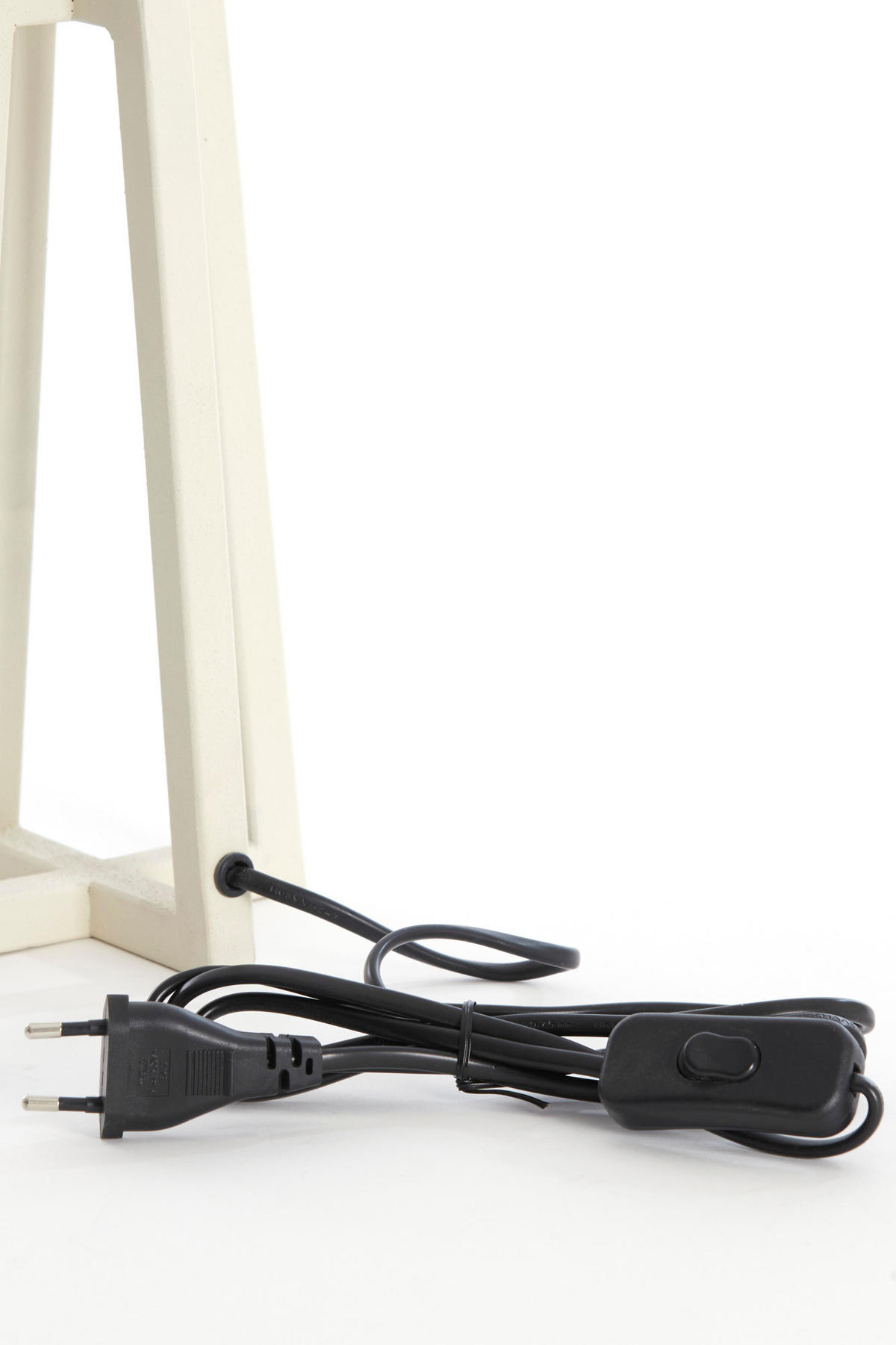 LAMPENFUSS Miley Weiß 11,5/11,5/31 cm - Weiß, Metall (11.5/11.5/31cm) - Light & Living