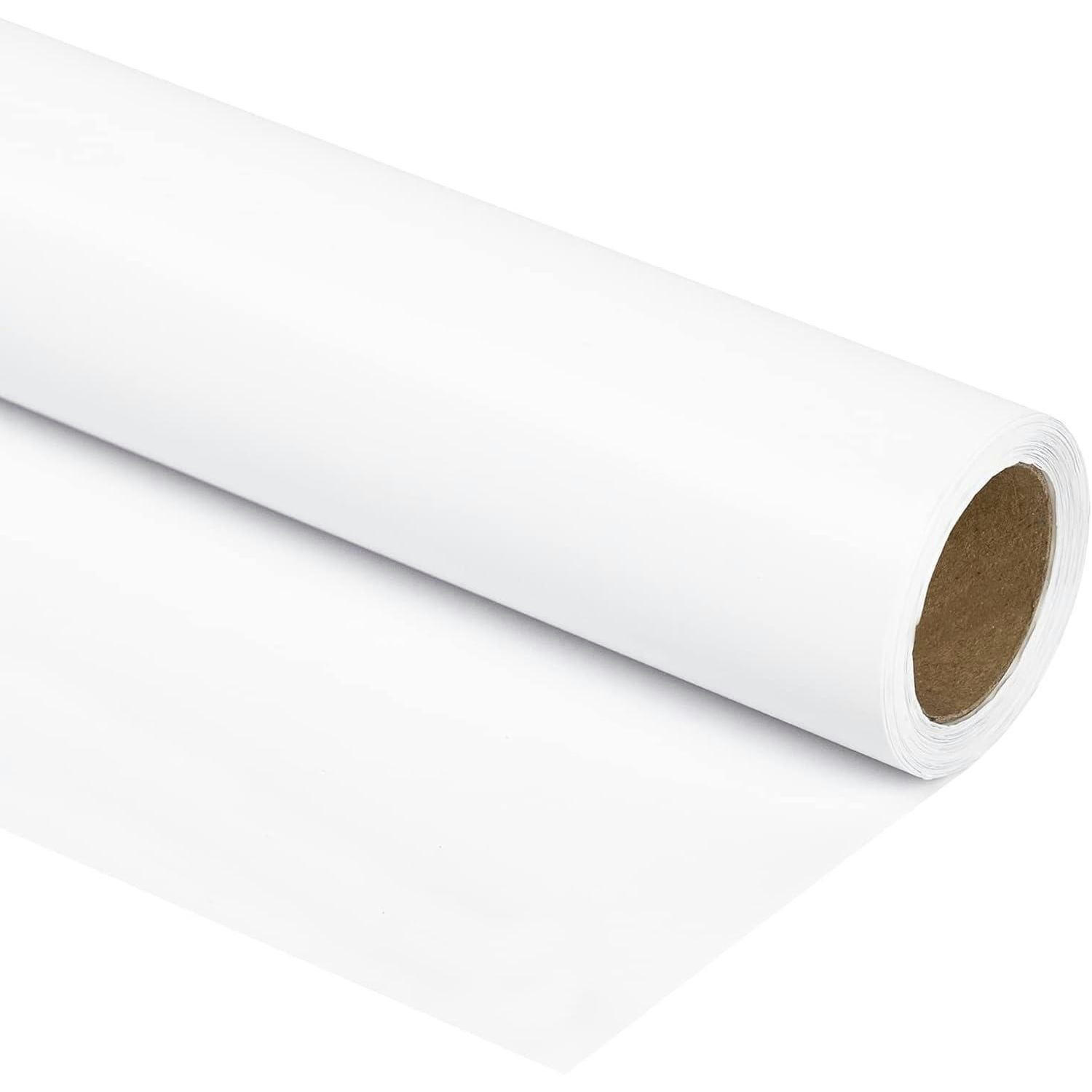 GESCHENKPAPIERROLLE Weiß Glänzend 44,5 cm x 10 m - Weiß, Papier (4/44/4cm)