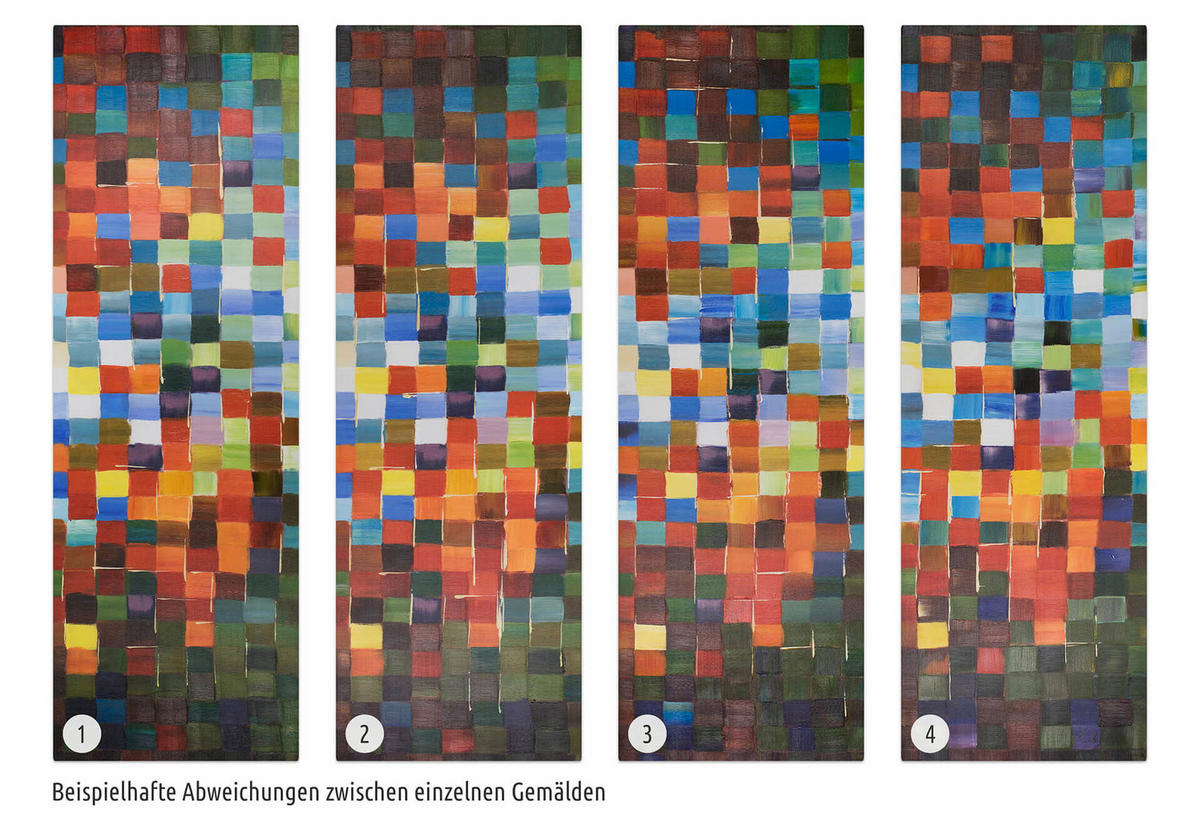 ACRYLBILD HANDGEMALT 50/150 cm - Multicolor, Holz/Textil (50/150cm) - KUNSTLOFT