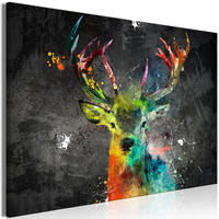 KUNSTDRUCK Bunt 90/60 cm - Multicolor, Textil (90/60cm) - KUNSTLOFT